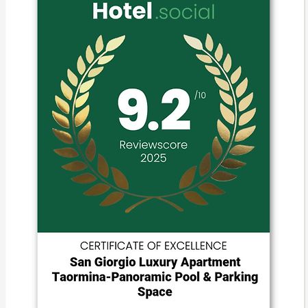 San Giorgio Luxury Apartment Taormina-Panoramic Pool & Parking Space Kültér fotó