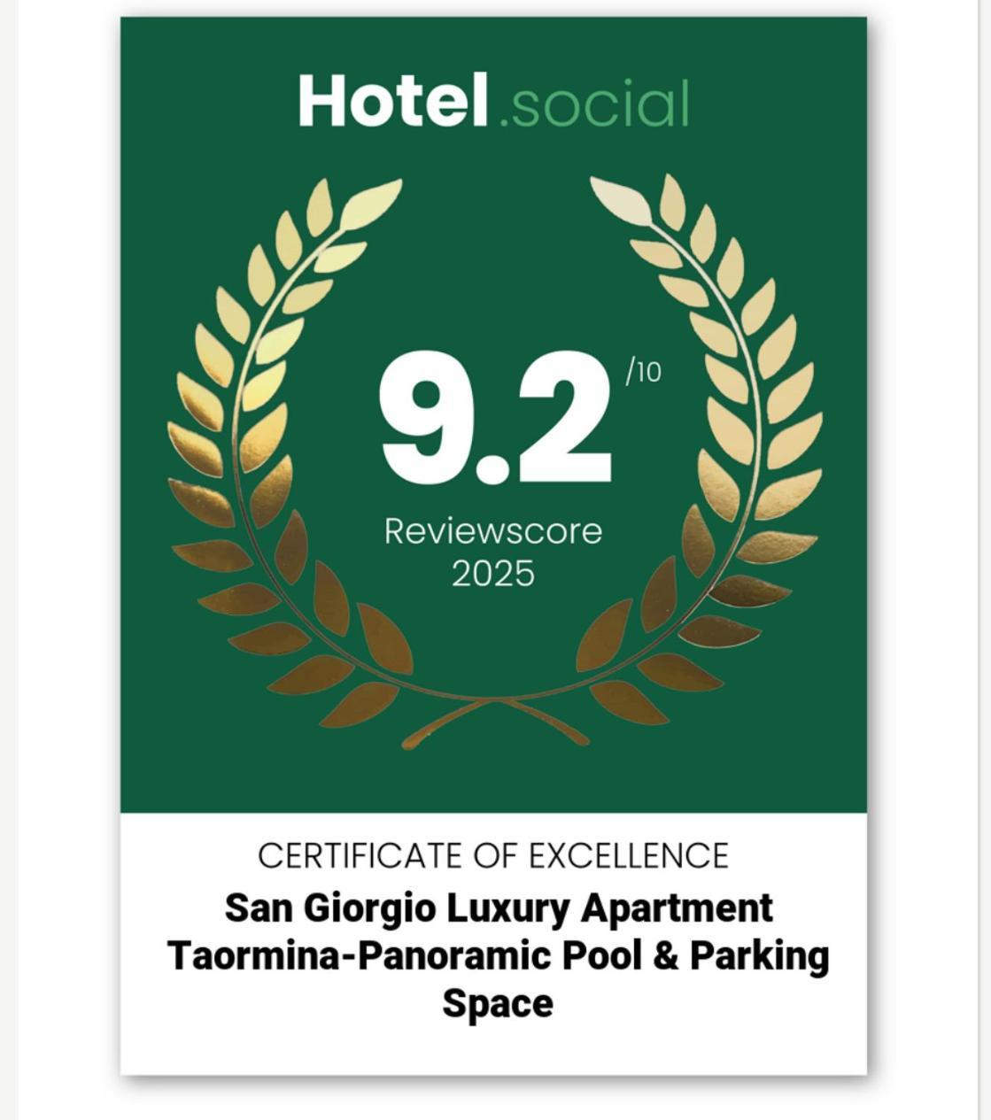 San Giorgio Luxury Apartment Taormina-Panoramic Pool & Parking Space Kültér fotó