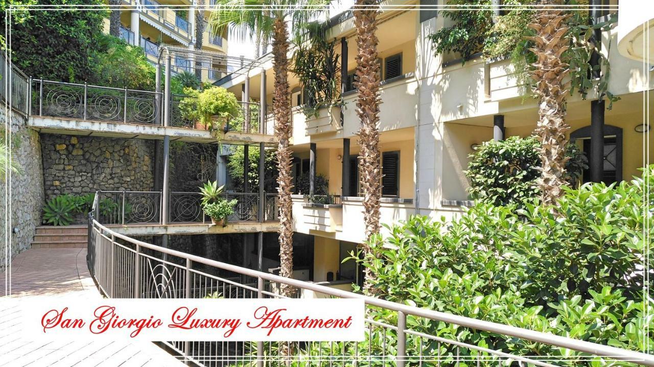 San Giorgio Luxury Apartment Taormina-Panoramic Pool & Parking Space Kültér fotó